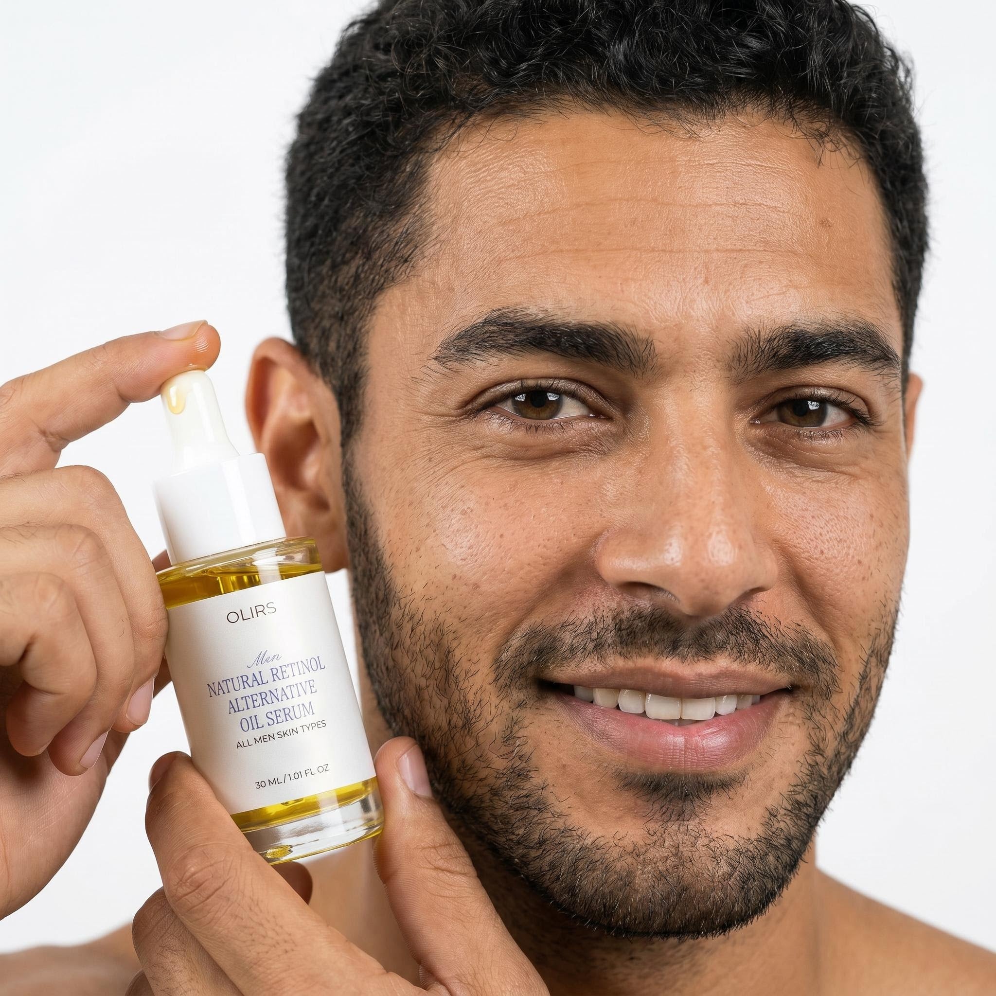 Natural Retinol Oil Serum - Character Holding Product | OLIRS Men's Skincare